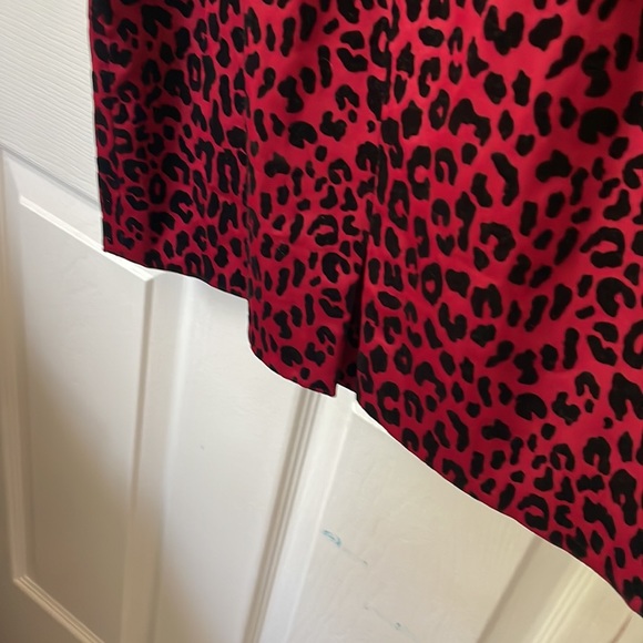 VINTAGE GUESS RED & BLACK COCKTAIL DRESS - Picture 6 of 8